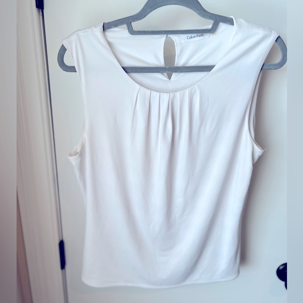 White Calvin Klein Top